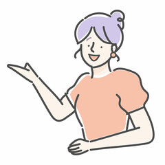女性　ポーズ　イラスト