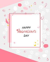 valentine background with hearts