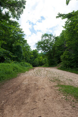 Roads for the movement of vehicles with various types of coatings-hard and unpaved roadways.