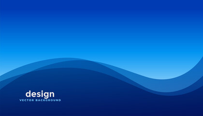 blue wave background for business presentation