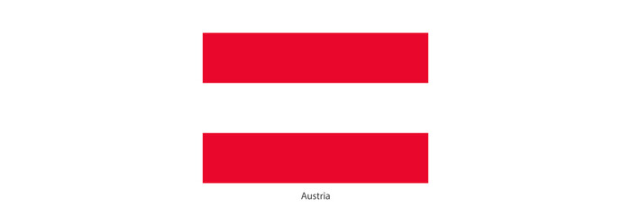 National bright flag of Austria. Vector banner.