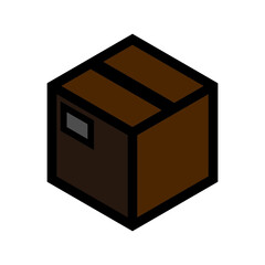 a cardboard with a label on the left