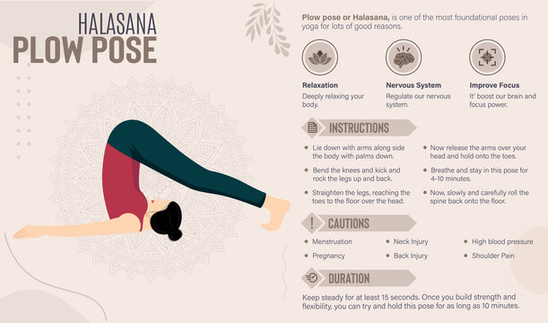Halasana (Plow Pose) - Yoga Asana