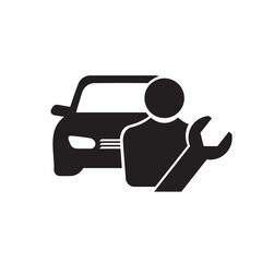 Car repair services - Minimal modern icon