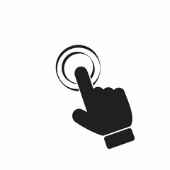 Hand click icon set. pointer icon. hand cursor icon