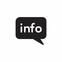 Info icon, illustration of white on background