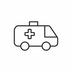 Ambulance premium line icon. Simple high quality pictogram. Modern outline style icons