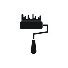paint roller icon symbol template for graphic and web design collection logo