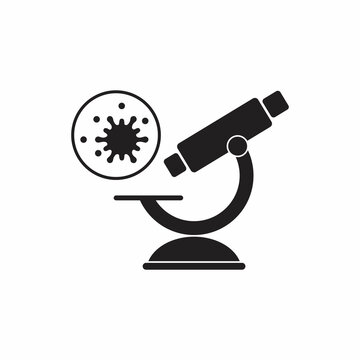 recommend clip art: Virus, bacteria and microscope icon, symbol, sign. coronavirus, COVID-19 icon