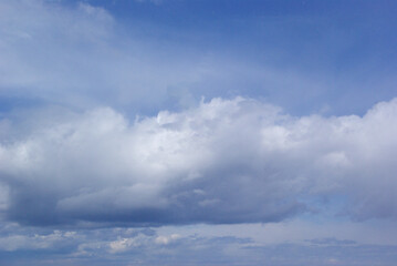 Skyline. Blue sky and clouds