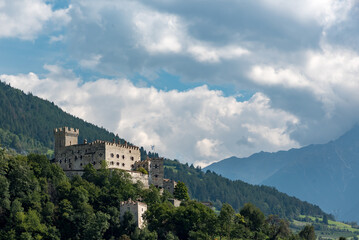 Fototapeta na wymiar Path of the canals in Sluderno Val Venosta, South Tyrol Italy