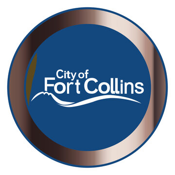 Flag Of Fort Collins City Colorado Within A Button