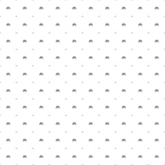 Square seamless background pattern from geometric shapes are different sizes and opacity. The pattern is evenly filled with small black bicycle symbols. Vector illustration on white background