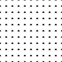 Square seamless background pattern from geometric shapes. The pattern is evenly filled with black trapezoid symbols. Vector illustration on white background