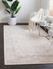 Interior area design rug