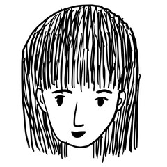 Hand drawn people doodle icon sign symbol design