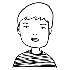 Hand drawn people doodle icon sign symbol design