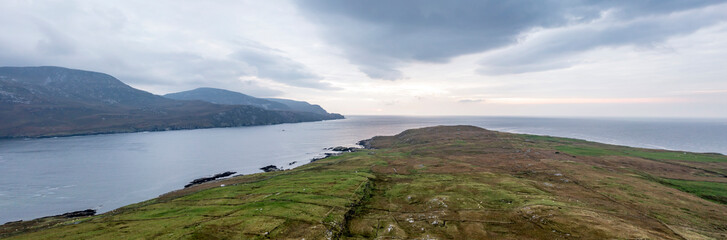 Fototapeta na wymiar Aerial view of Loughros by Ardara, County Donegal - Ireland