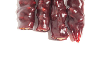 National caucasian dessert churchkhela isolated on a white background.