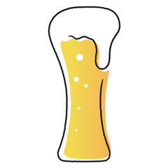 ビール　グラス（カラー）