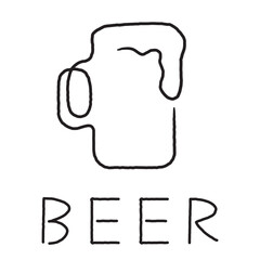 ビール　ジョッキ（シンプル）