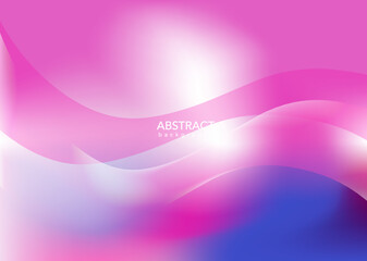 Abstract pink background with waves, Pink banner