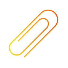 clip outline gradient icon