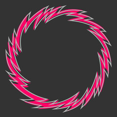 Simple background with spiral spikes pattern