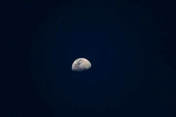 Moon lunar phase on 12th march 2022 from Kolkata, India