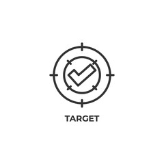 target line icon. linear style sign for mobile concept and web design. Outline vector icon. Symbol, logo illustration. Vector graphics