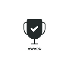 award vector icon. filled flat sign for mobile concept and web design. Symbol, logo illustration. Vector graphics