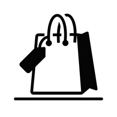 Black solid icon for Discount