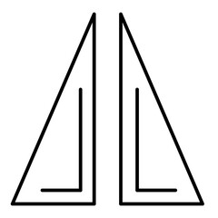 mirror line icon