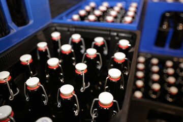 Bierflaschen mit Bügelverschluß