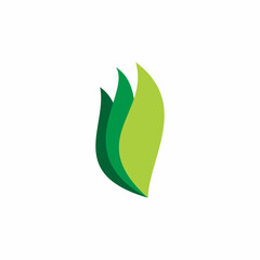 group nature leaf logo design