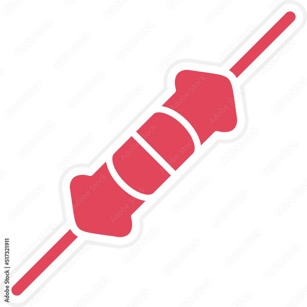 Poster Resistor Icon Style