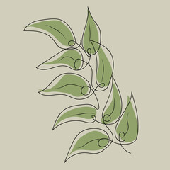 Leaf Lines logo design, Background Icons Artwork Artwork Colors pAstel