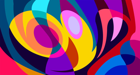 Obraz premium Abstract liquid shape. Fluid geometric design. Isolated gradient waves with geometric lines, dots, batik Indonesia pattern. Vector illustration.
