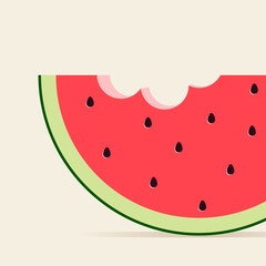 A slice of watermelon.
