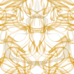 Abstract seamless beige and white pattern. The effect of smoke or steam. Twisted pattern transparent in motion. Modern design. Endless background and wallpaper. For fabric and design.