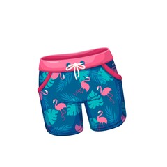 Beach shorts, isolated summer trunks to wear on beach pool party, male fashion swimsuit