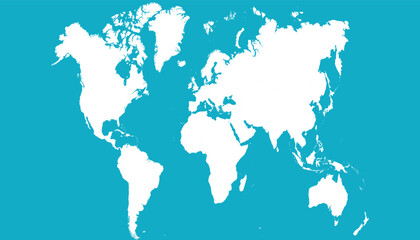 World map. Color vector modern.