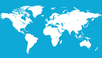 Fototapeta na wymiar World map. Color vector modern.
