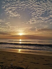 Sunset with beach 