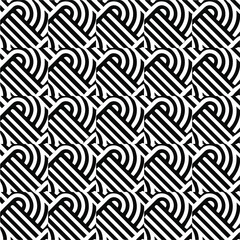 
Abstract background with black and white pattern. Unique geometric vector swatch. Perfect for site backdrop, wrapping paper, wallpaper, textile and surface design. 