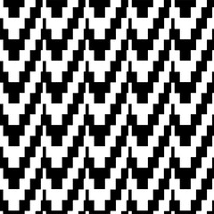 Fototapeta premium Abstract background with black and white pattern. Unique geometric vector swatch. Perfect for site backdrop, wrapping paper, wallpaper, textile and surface design. 