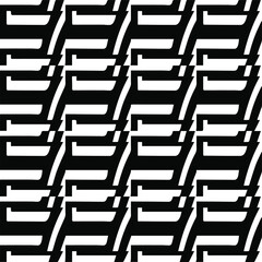 
Abstract background with black and white pattern. Unique geometric vector swatch. Perfect for site backdrop, wrapping paper, wallpaper, textile and surface design. 