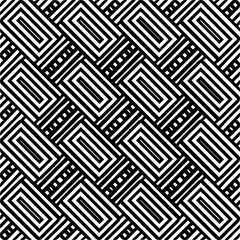 
Abstract background with black and white pattern. Unique geometric vector swatch. Perfect for site backdrop, wrapping paper, wallpaper, textile and surface design. 