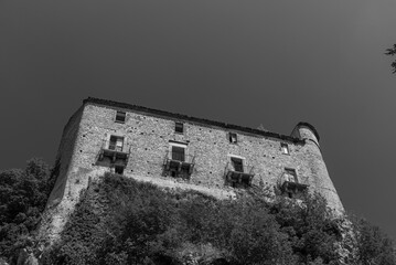 Carpinone, Molise, Isernia. Caldora castle.