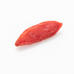 Goji berries isolated on white background.